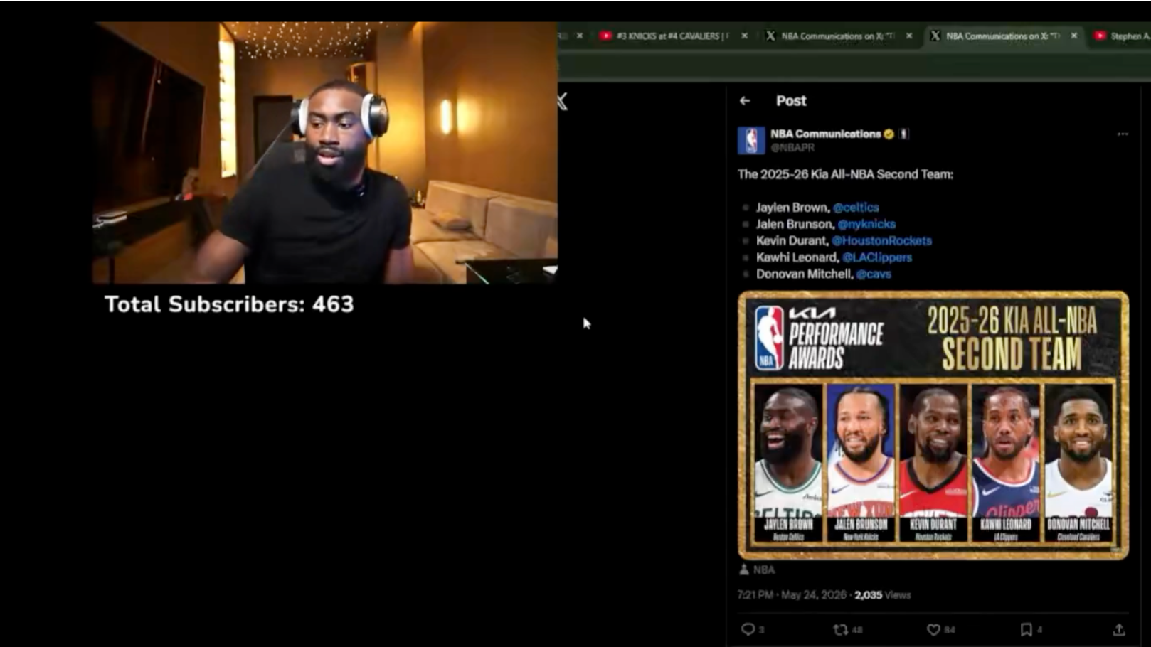 Brown Reacts to All-NBA Nod ✅